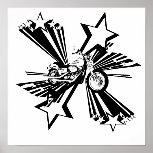 Poster Étoiles de moto (Devant)