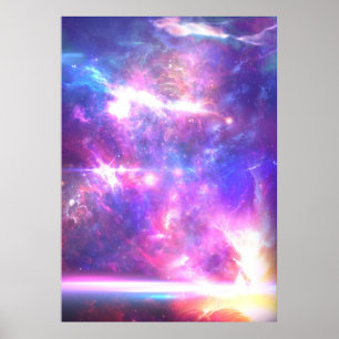 Poster Étoiles de nébuleuse de galaxie
