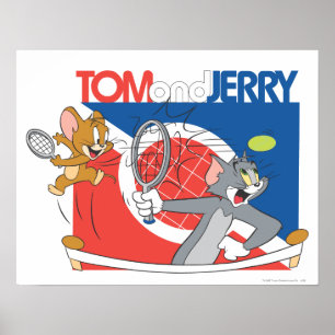 Poster Étoiles de tennis Tom et Jerry 4