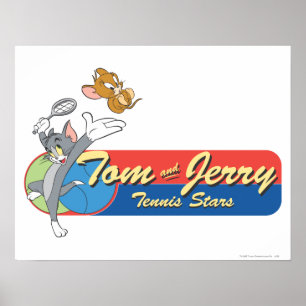 Poster Étoiles de tennis Tom et Jerry 6
