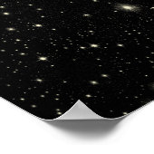 POSTER ÉTOILES D'ESPACE NOIR ARRIÈRE - PLANS WALLPAPERS C (Coin)