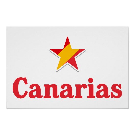 Poster Étoiles d'Espagne – Canarias (Devant)