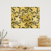 Poster Étoiles d'or (Cuisine)