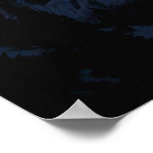 Poster Étoiles et montagnes enneigées (Coin)