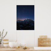 Poster Étoiles et montagnes enneigées (Cuisine)