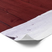 Poster Étoiles et rayures en forme de coeur (Coin)