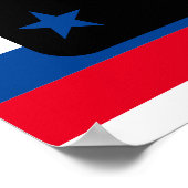 Poster Étoiles et rayures patriotiques Graduation (Coin)