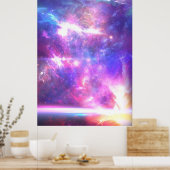 Poster Étoiles Galaxy Nebula (Cuisine)