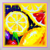 Poster Etoiles juteuses et ciels fruités. Commandez dès m (Devant)