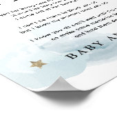 Poster Étoiles & Nuages Bleus Un Message De La Bump (Coin)