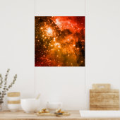 Poster Étoiles Orange (Cuisine)