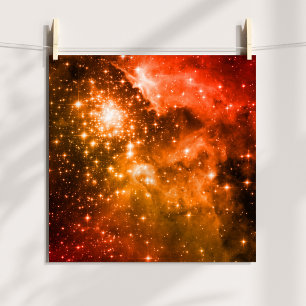 Poster Étoiles Orange