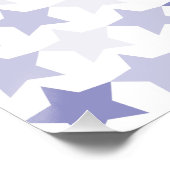 Poster Étoiles Patriotique Blue Ombre (Coin)