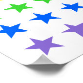 Poster étoiles Rainbow (Coin)