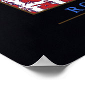 Poster étoiles rayures & musique (Coin)