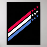 Étoiles Rouges Blanches Et Bleues Patriotiques Amé