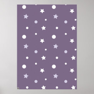 Poster Étoiles violettes