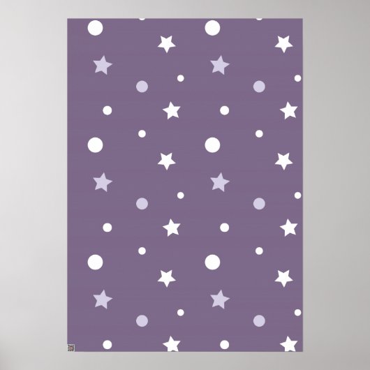 Poster Étoiles violettes (Devant)