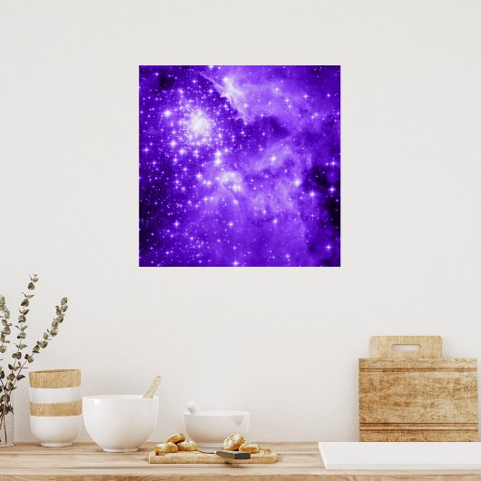 Poster Étoiles violettes (Cuisine)