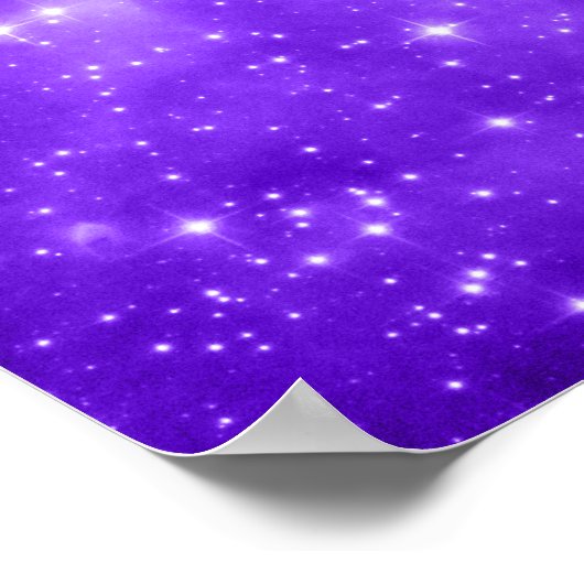 Poster Étoiles violettes (Coin)