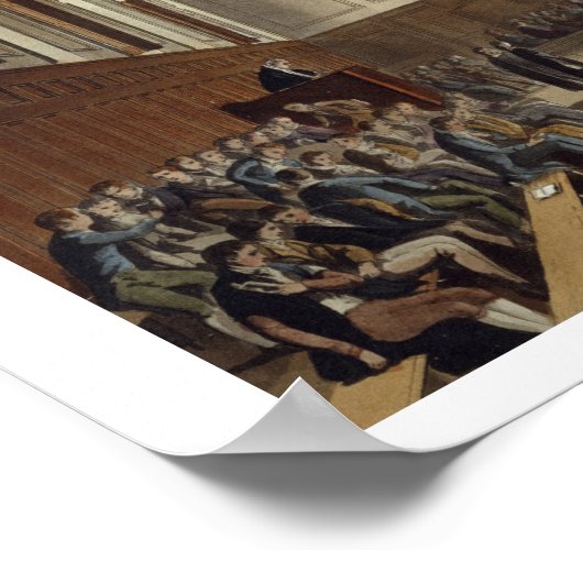 Poster Eton School Room, de "History of Eton College", (Coin)