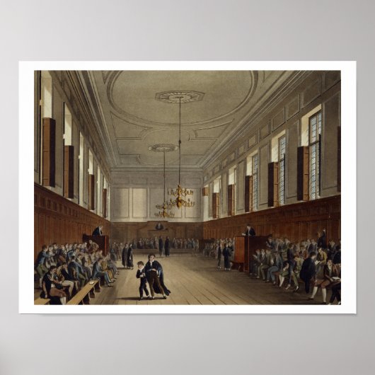 Poster Eton School Room, de "History of Eton College", (Devant)