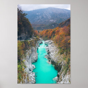 Poster Etonnant fleuve Soča Pont Napoléon, Slovénie