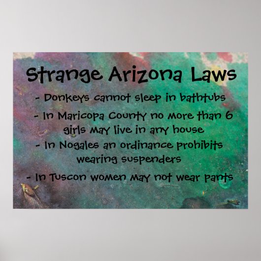 Poster Étrange loi de l'Arizona (Devant)