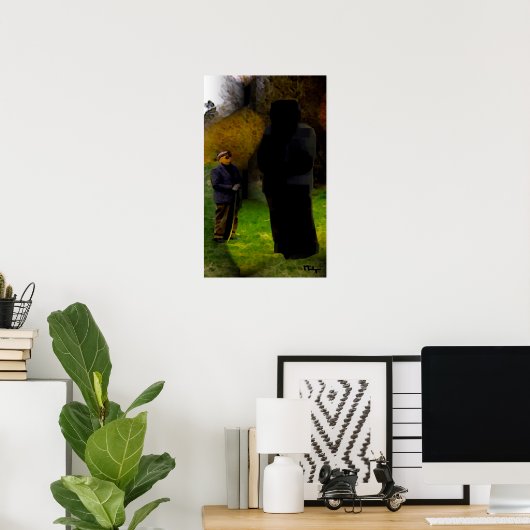 Poster étrange rencontre dans les bois (Bureau à domicile)