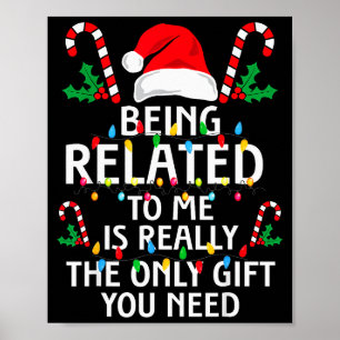 Poster Être apparenté à moi drôle de Noël en famille Xmas