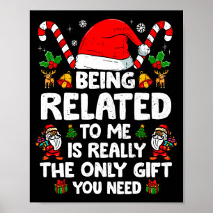 Poster Être apparenté à moi drôle de Noël famille Xmas Pa