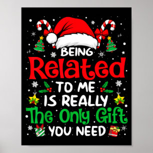 Poster Être apparenté à moi drôle de Noël famille Xmas Pa