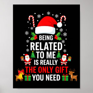Poster Être apparenté à moi drôle de Noël famille Xmas Pa