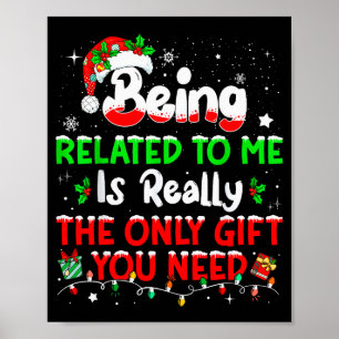 Poster Être apparenté à moi drôle de Noël famille Xmas Pa