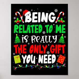 Poster Être apparenté à moi drôle de Noël famille Xmas Pa