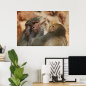 Poster Être attentif les uns aux autres (Bureau à domicile)