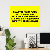 Poster Être "Attitudes" (Bureau à domicile)
