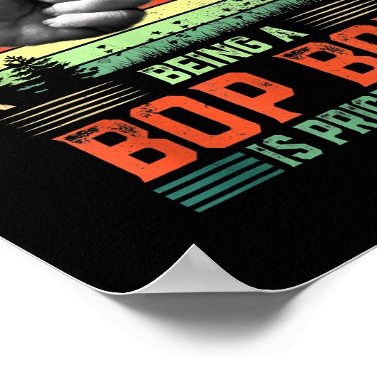 Poster Être Bop Bop est une Fête des pères drôle inestima (Coin)