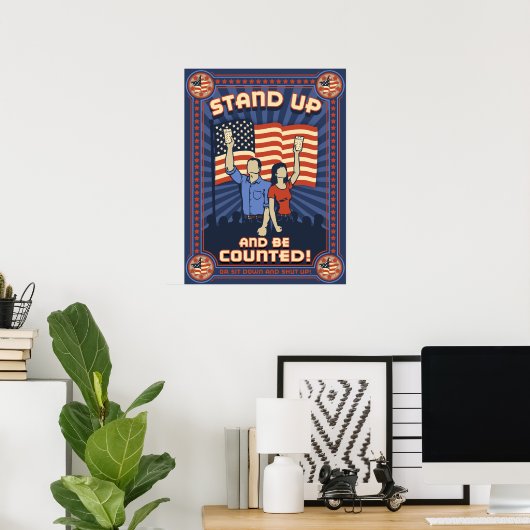 Poster Être compté 2 (Bureau à domicile)