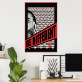 Poster Être différent (Bureau à domicile)