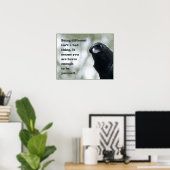 Poster Être différent n’est pas une mauvaise chose. (Bureau à domicile)