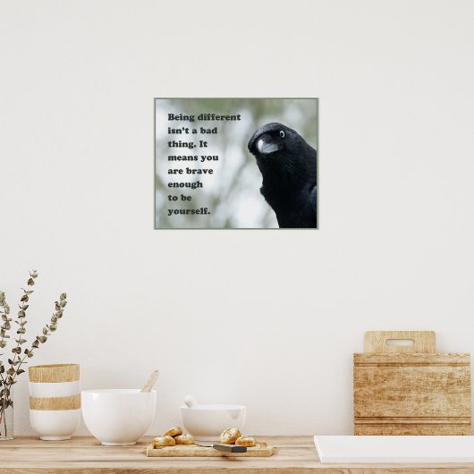 Poster Être différent n’est pas une mauvaise chose. (Cuisine)