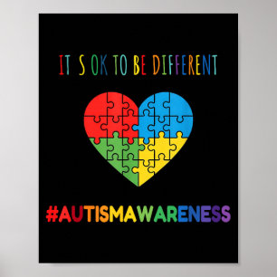 Poster être différent Puzzle de sensibilisation à l'autis