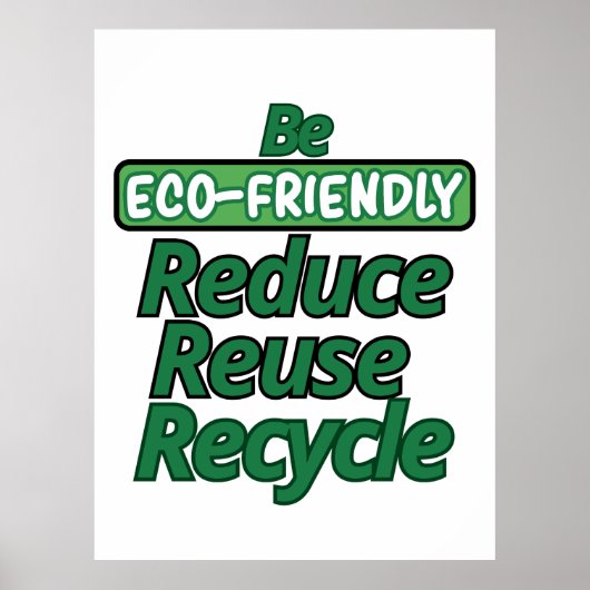 Poster Être écologique (Devant)