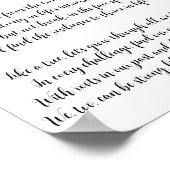 Poster Être fort Comme l'art des arbres et le poème (Coin)