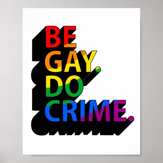POSTER ÊTRE GAY FAIRE DU CRIME (Devant)