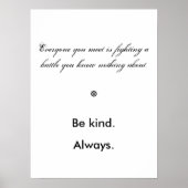 Poster Être gentil (Devant)