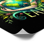 Poster Être Gentil À La Terre Mère Nature Jour des terres (Coin)