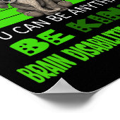 Poster Être gentil Incapacité cérébrale Sensibilisation E (Coin)