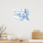 Poster être heureux (Cuisine)